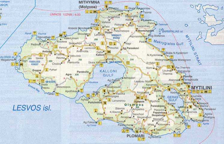 Остров лесбос, греция: города на карте, достопримечательности