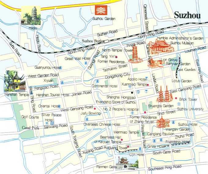 Сучжоу китай достопримечательности карта города, что посмотреть в suzhou или xuzhou