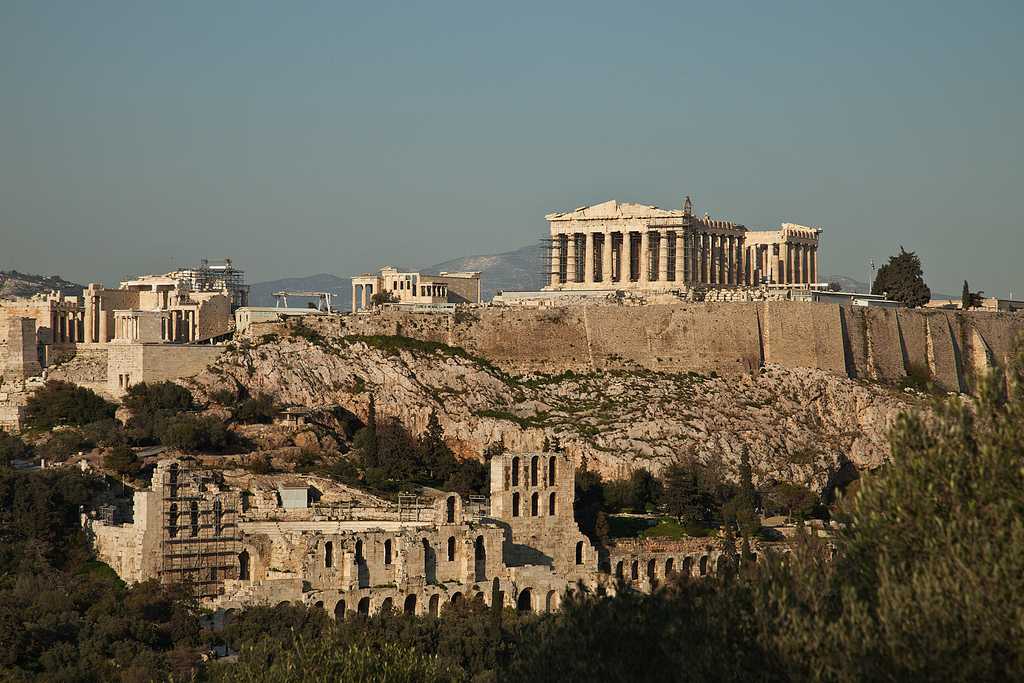 Афинский акрополь в греции