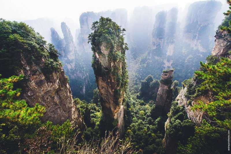 Чжанцзяцзе горы аватара китай национальный парк, фото летающих гор, как добраться