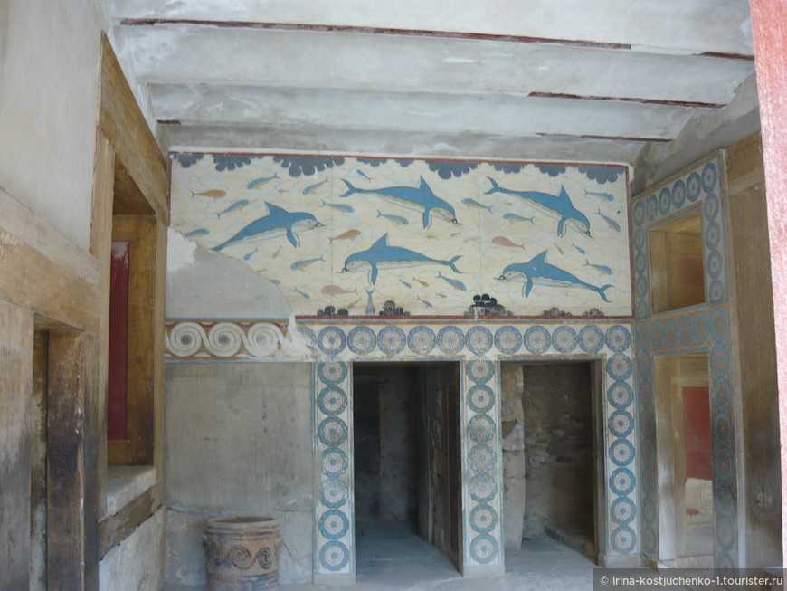 Кносский дворец на крите, фрески минойской цивилизации