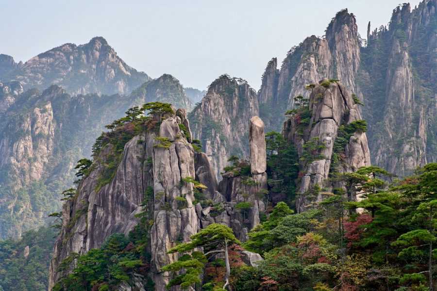 Гора хуаншань китай как добраться, желтые горы на карте китая, фото