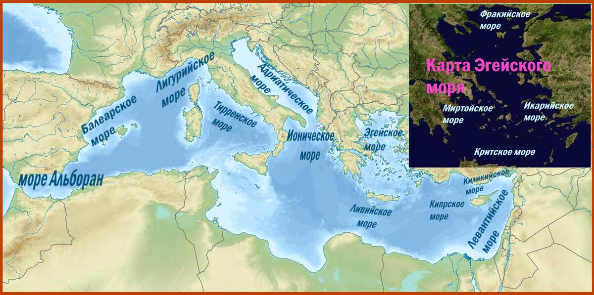 Средиземное море ? какие страны омывает, описание природы, средняя и максимальная глубина, карта побережья, особенности органического и животного мира, протяженность