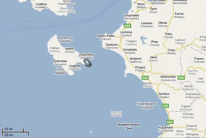 Узнай где находится Остров Закинф на карте Греции (С описанием и фотографиями). Остров Закинф со спутника
