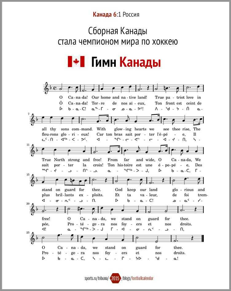 Гимн канады - вики