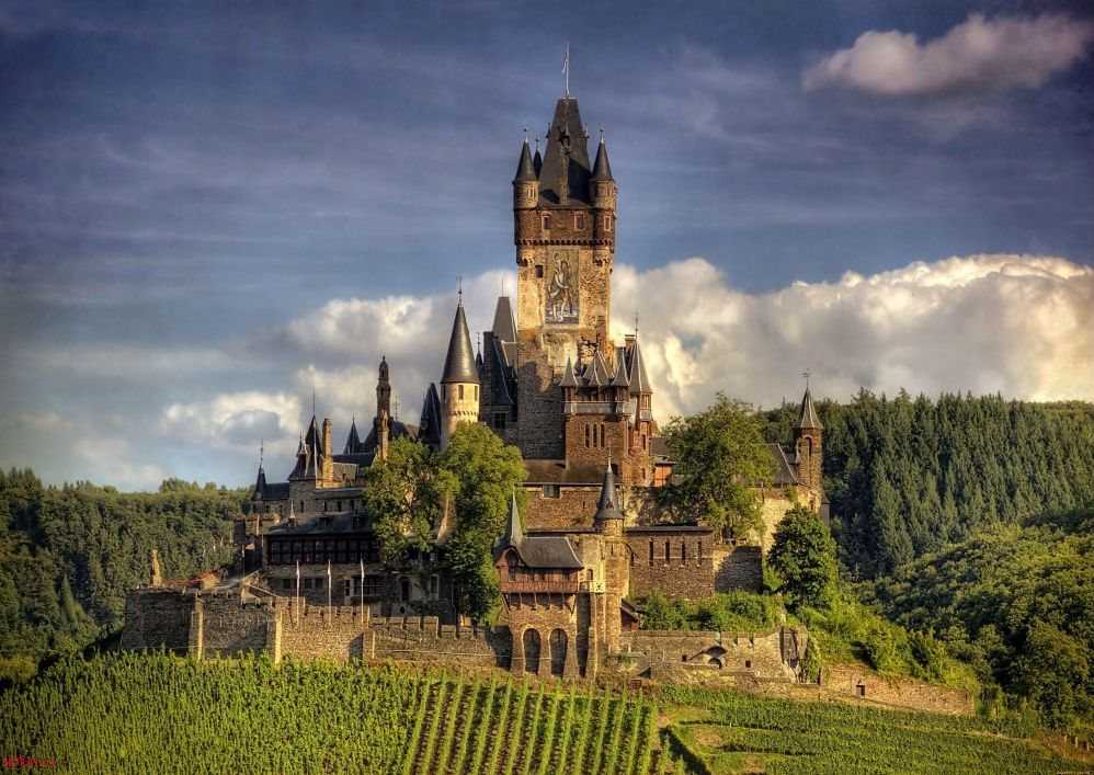 Замок вартбург, замок, земля тюрингия