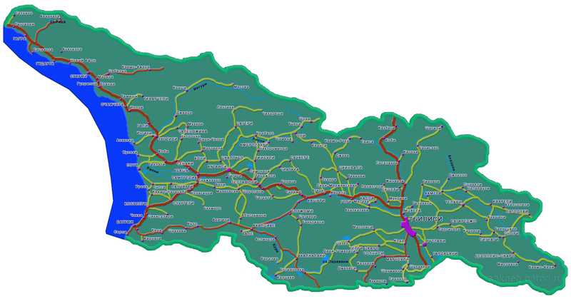 Карта грузии с достопримечательностями на русском языке для автопутешествия: куда поехать на машине, маршрут по интересным местам самостоятельных путешественников блокнот туриста