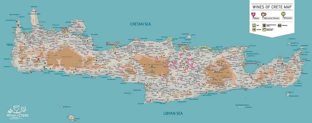 Где находится остров крит - в какой стране, на карте мира