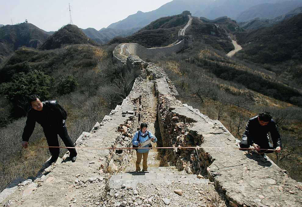 Великая китайская стена — сравнение фотографий
