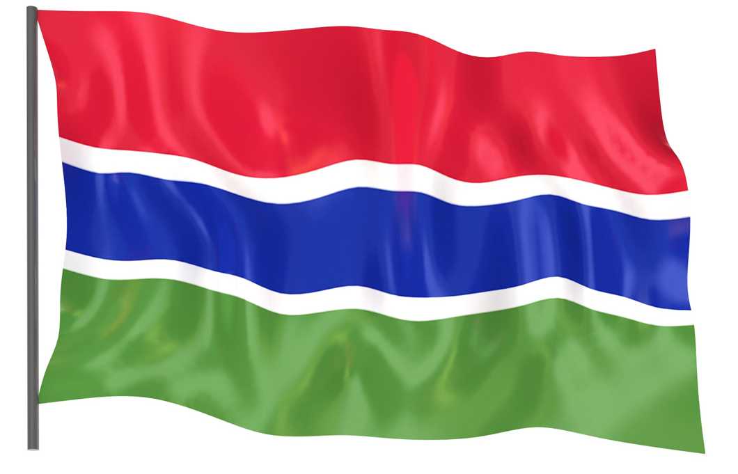 На этой странице Вы можете ознакомится с флагом Гамбии, посмотреть его фото и описание