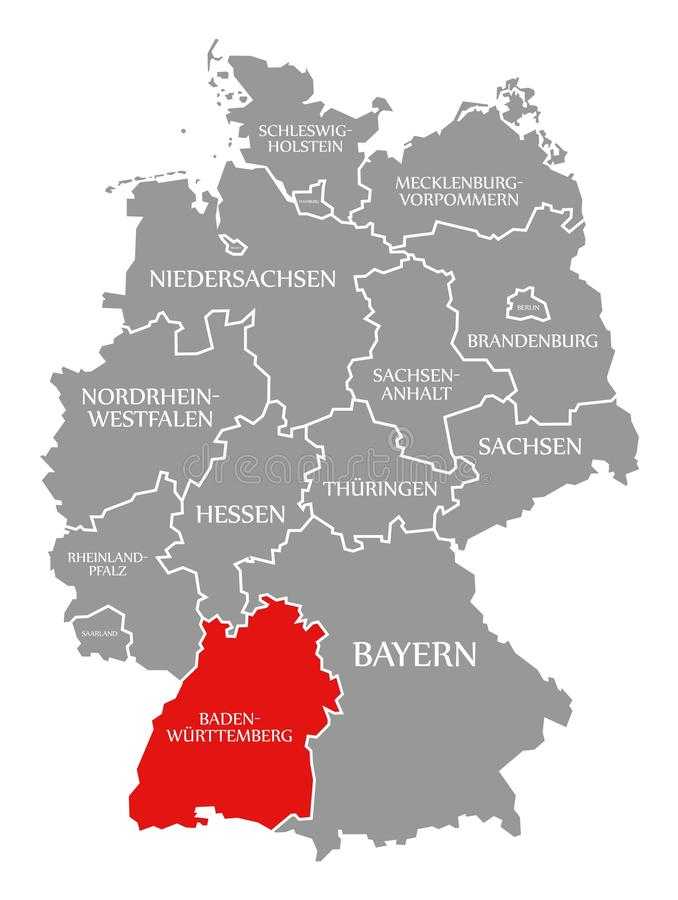 Карта бадена, австрия