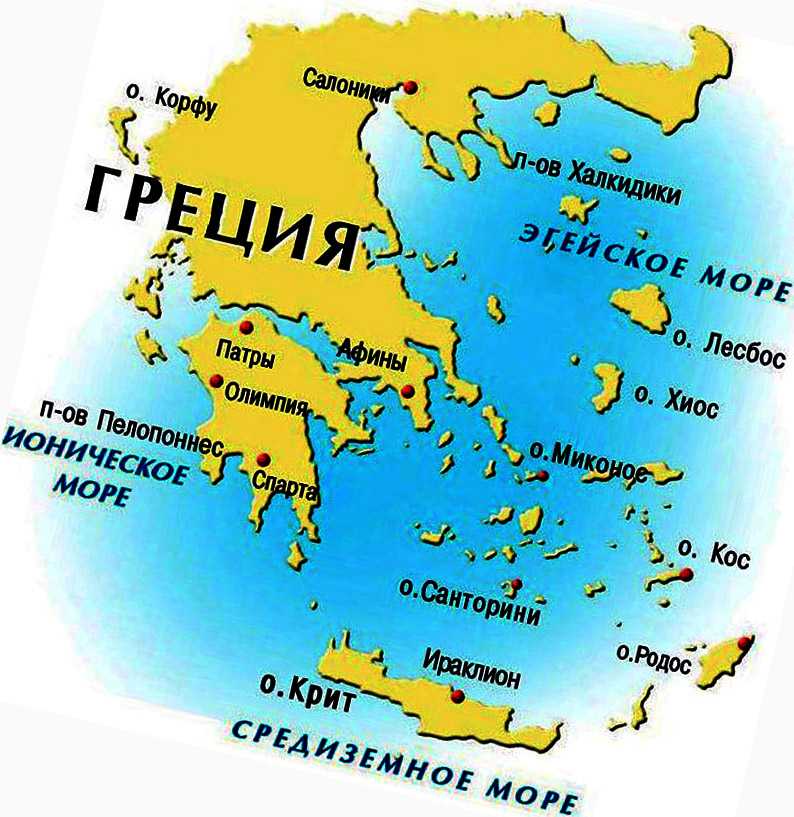 Карта ираклиона, греция