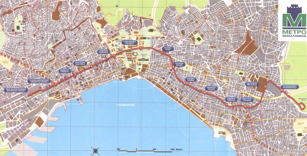 Карты салоник (греция). подробная карта салоник на русском языке с отелями и достопримечательностями