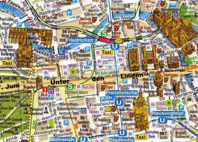 Туристическая карта берлина