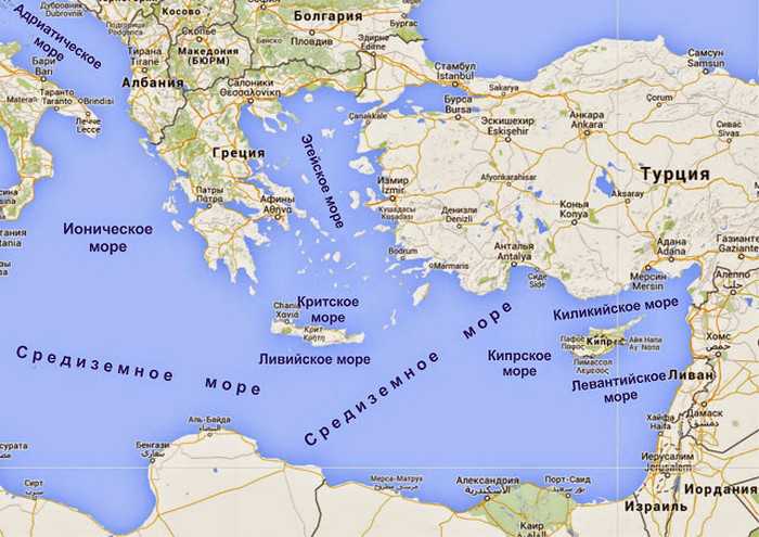 Средиземное море: глубина, какие страны омывает, где находится • вся планета