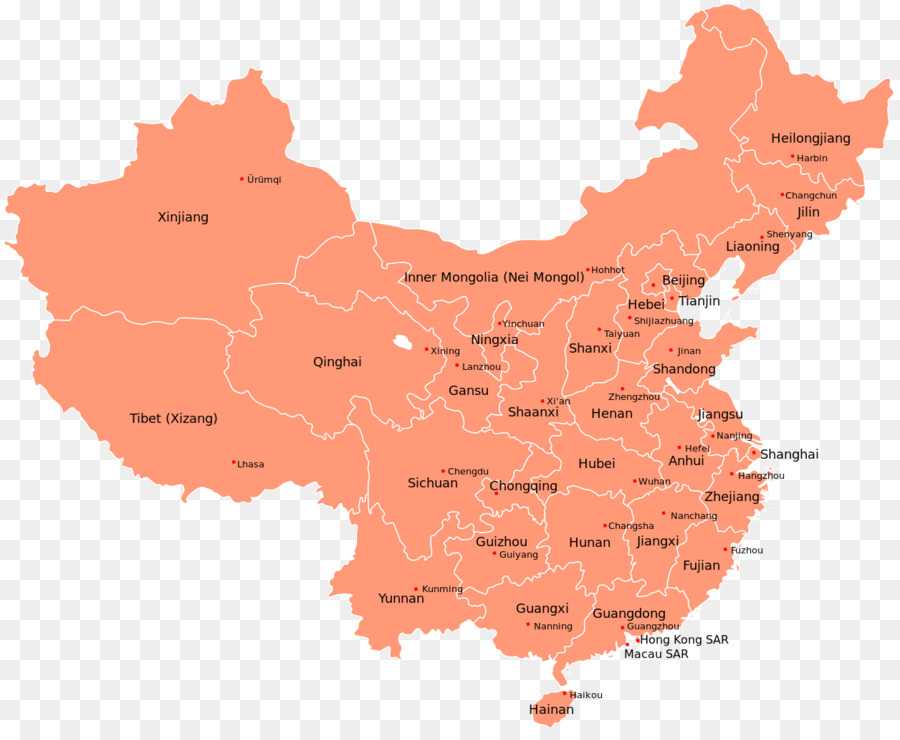 Китай на карте мира (карта китая на русском языке)