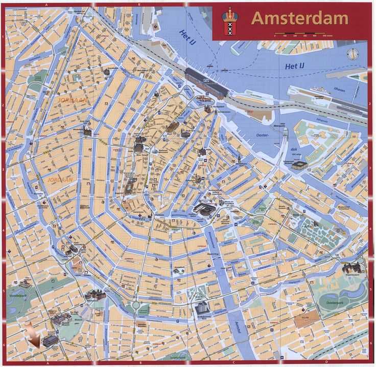 Карта амстердама на русском языке с достопримечательностями. амстердам на карте — туристер.ру