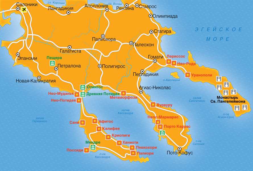 Карта салоников, греция