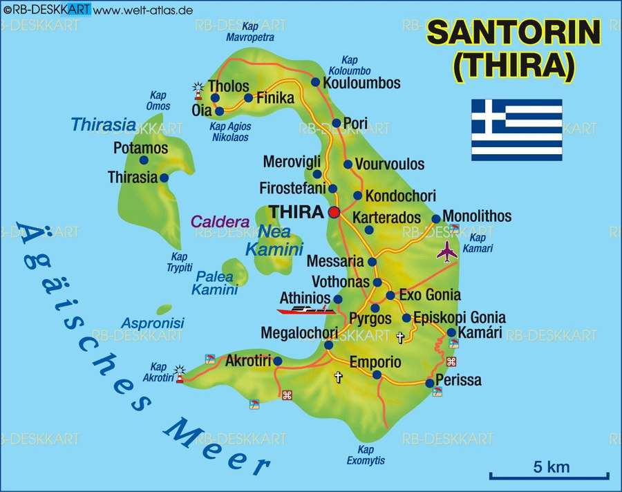Все достопримечательности острова санторини: описание, фото и карта на русском языке