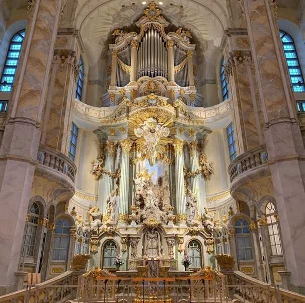 Дрезден, фрауэнкирхе (frauenkirche) - евангелическо-лютеранская церковь. описание, история