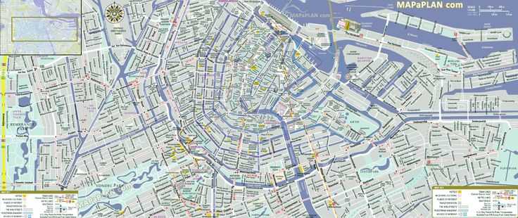 Подробные карты амстердама | детальные печатные карты амстердама высокого разрешения с возможностью скачать