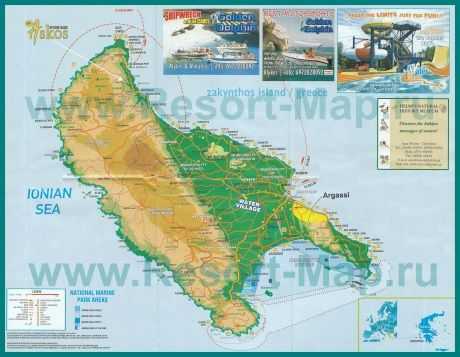Остров закинф 2021 - карта, путеводитель, отели, достопримечательности острова закинф (греция)