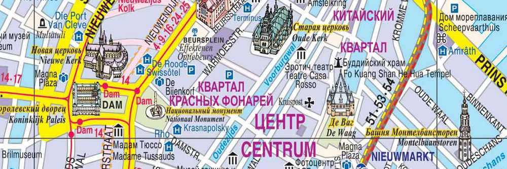 Карты амстердама (нидерланды). подробная карта амстердама на русском языке с отелями и достопримечательностями