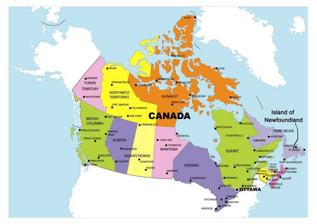 Провинции и территории канады - provinces and territories of canada