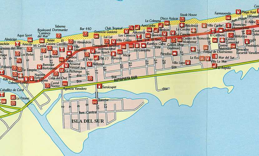 Карта отелей варадеро куба. Карта отелей Кубы Варадеро. Подробная карта Варадеро Куба. Схема отелей Варадеро Куба.