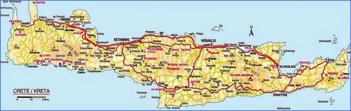 Где находится остров крит - в какой стране, на карте мира