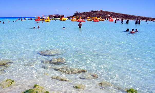 Пляж нисси бич (nissi beach) в айя-напе, кипр: фото, видео, как добраться