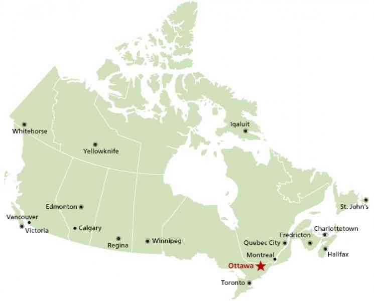 Карта оттавы, канада