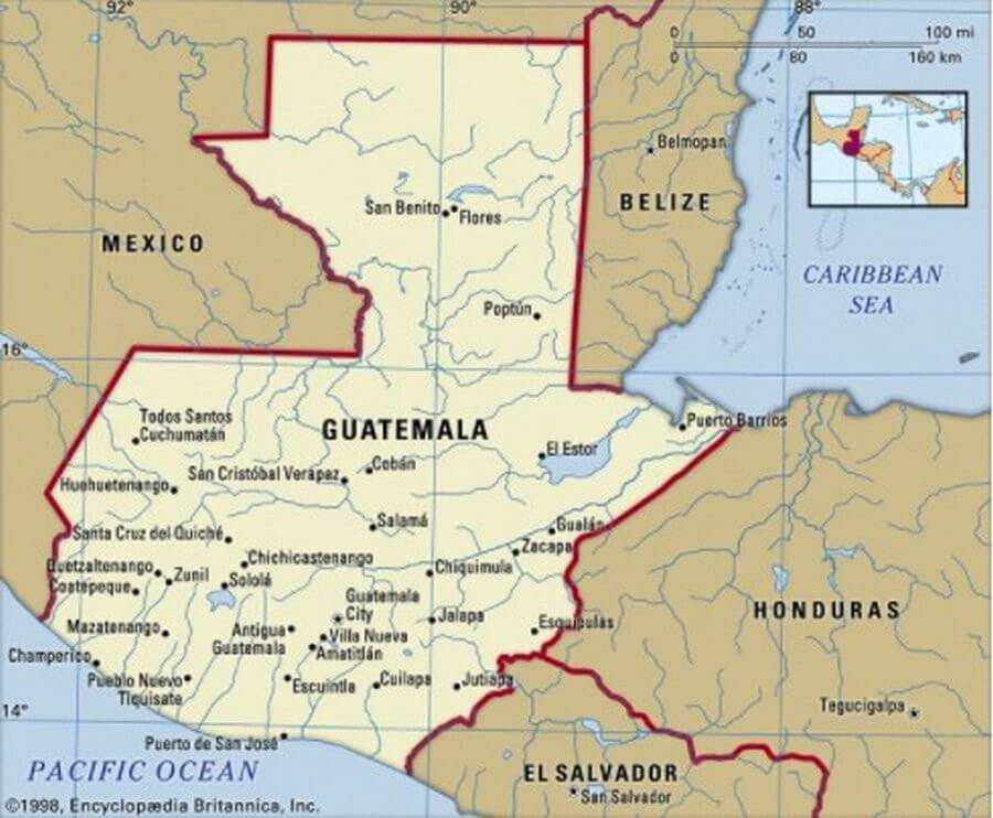 Карты гватемалы