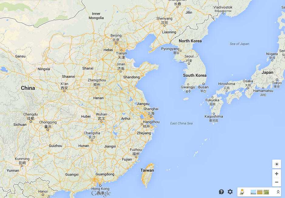 Китай на карте мира (карта китая на русском языке)