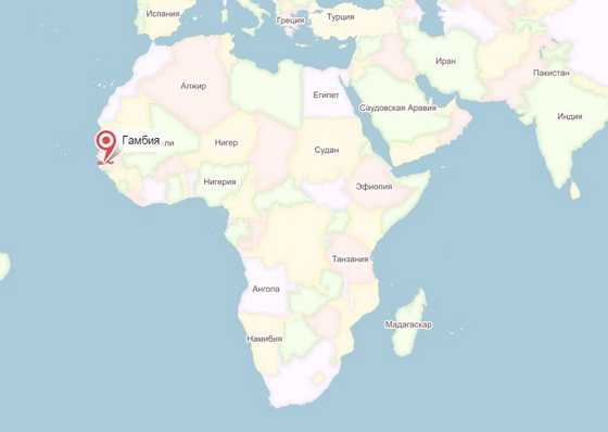 Карты гамбии