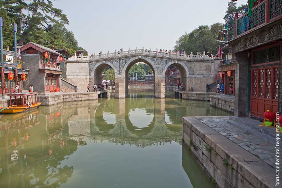 Парк ихэюань (летний императорский дворец) в пекине