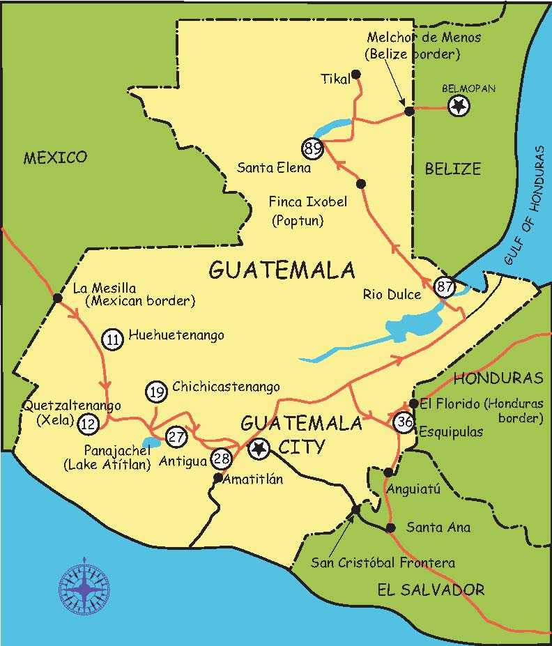 Точное время в антигуа-гватемала