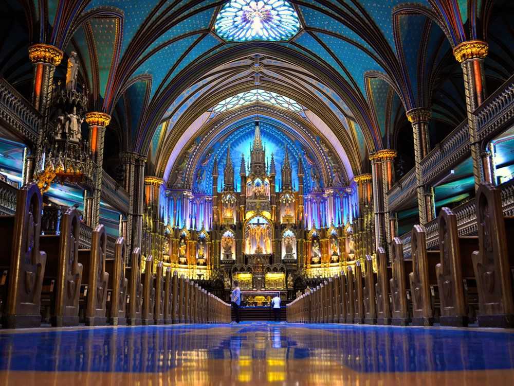 Собор монреальской богоматери (базилика нотр-дам де монреаль), квебек (канада): история, фото, как добраться, адрес
на карте и время работы в 2021 - 2022