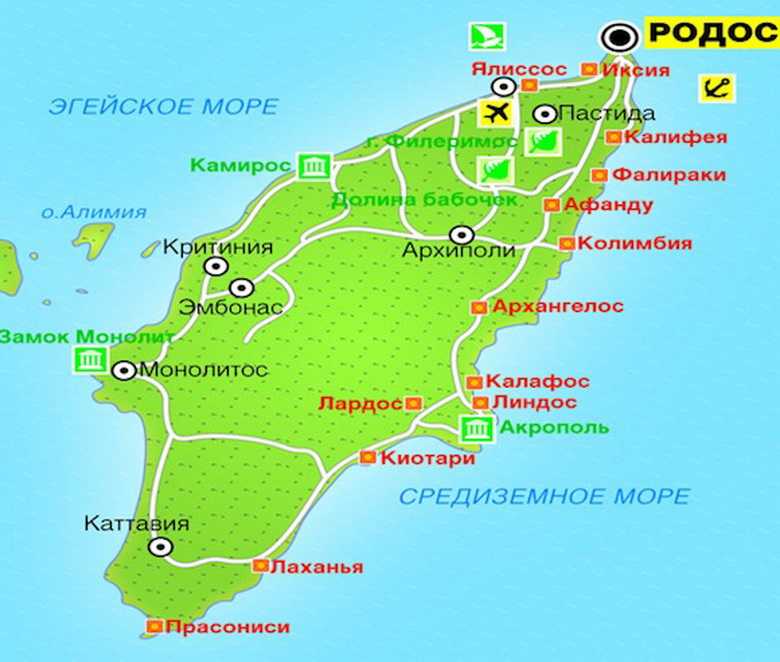 Достопримечательности родоса. фото, описание, отзывы, карта на туристер.ру