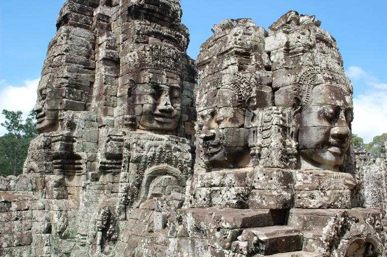 Храм байон в ангкоре, камбоджа