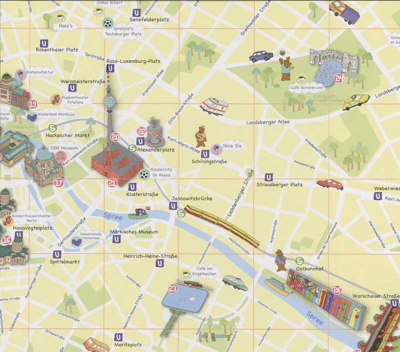 Карты берлина (германия). подробная карта берлина на русском языке с отелями и достопримечательностями
