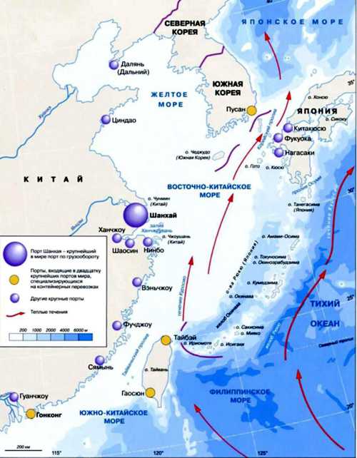 Какое море в китае, какими морями омывается китай или океанами