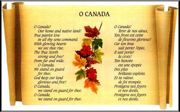 Гимны и националистические песни канады - anthems and nationalistic songs of canada - abcdef.wiki