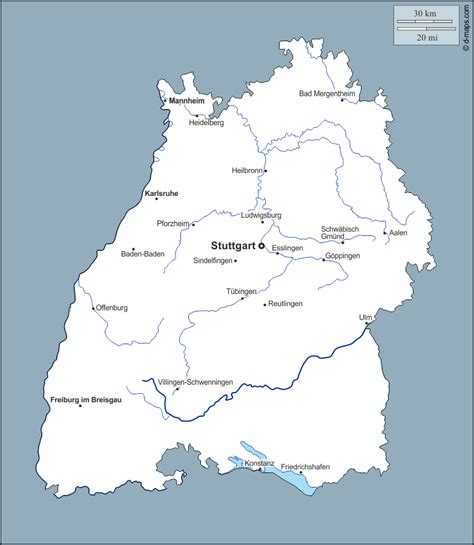 Карта баден-вюртемберга, германия