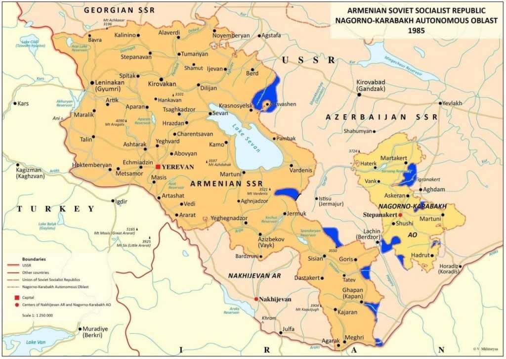Карта еревана, армения