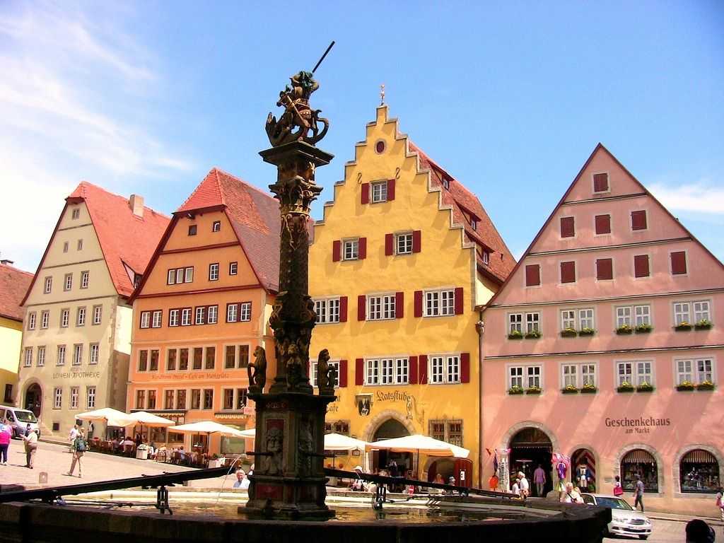 Достопримечательности ротенбурга на таубере, самого фотогеничного города средневековой германии