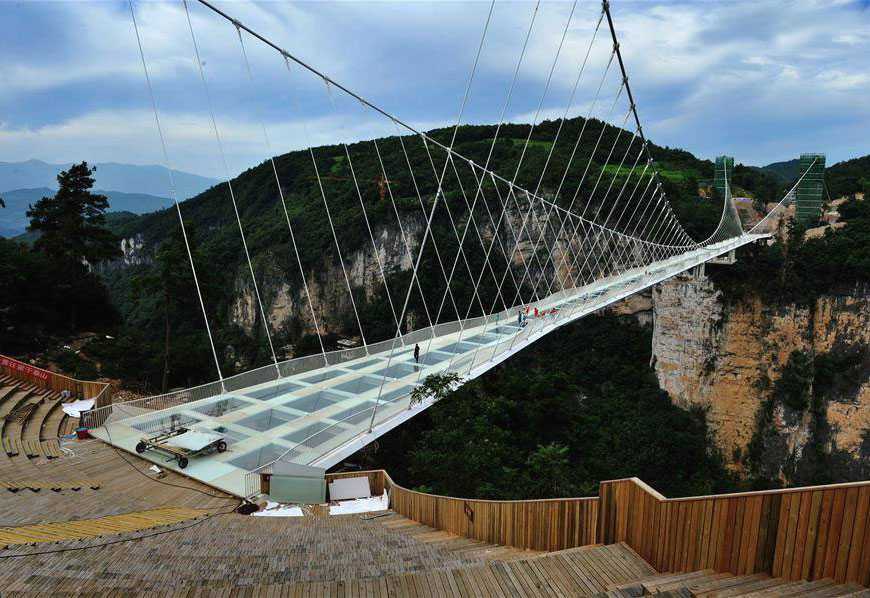 Мост в китае стеклянный фото