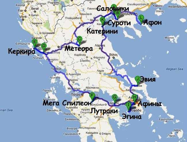 Карта афин