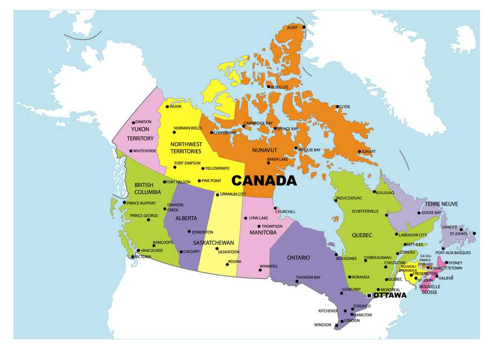 Столица канады торонто или оттава, столица на карте, какой город является столицей канады на английском языке