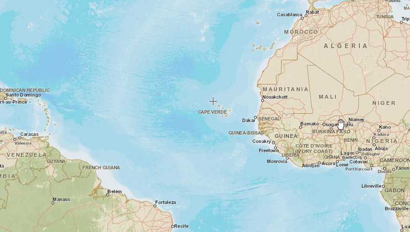 Кабо-верде — острова зеленого мыса на карте мира